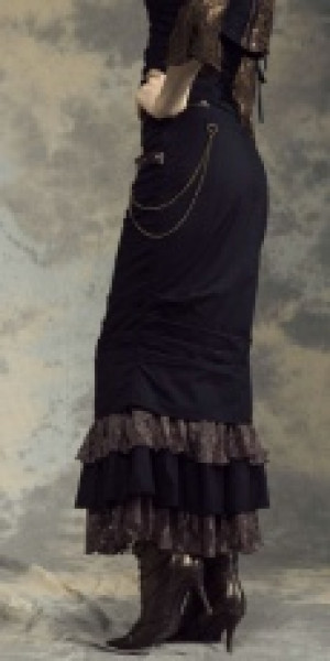  Steampunk Long Skirt Black RQ-BL SP145bk -  
