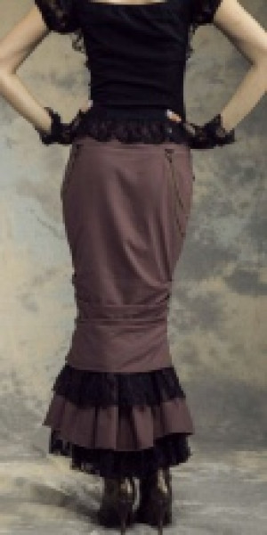  Steampunk Long Skirt Coffee RQ-BL SP145cf -  