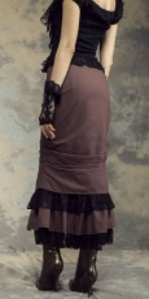  Steampunk Long Skirt Coffee RQ-BL SP145cf -  