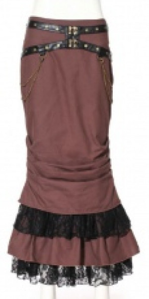  Steampunk Long Skirt Coffee RQ-BL SP145cf -  