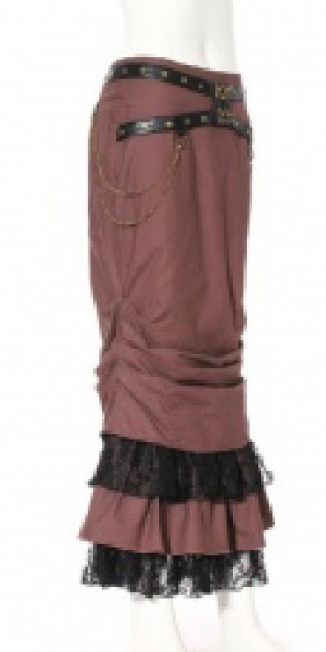  Steampunk Long Skirt Coffee RQ-BL SP145cf -  