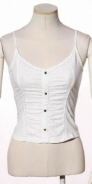  Steampunk Corset Top White RQ-BL SP147w -  