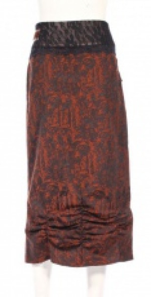  Steampunk Long Skirt Black/Red RQ-BL SP149br -  