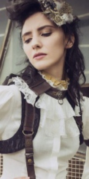  Steampunk Shirt White RQ-BL SP152w -  