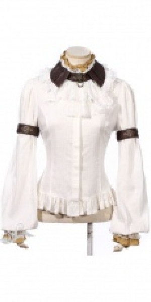  Steampunk Shirt White RQ-BL SP152w -  