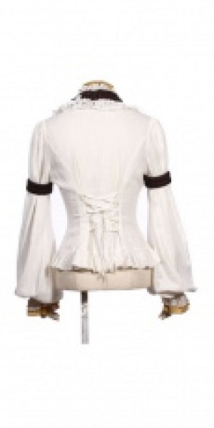  Steampunk Shirt White RQ-BL SP152w -  