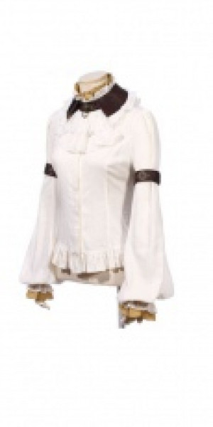  Steampunk Shirt White RQ-BL SP152w -  
