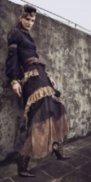  Steampunk Shirt Black RQ-BL SP152bk -  