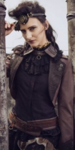  Steampunk Jacket Coffee RQ-BL SP155cf -  