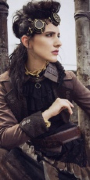  Steampunk Jacket Coffee RQ-BL SP155cf -  