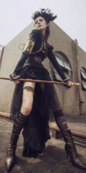  Steampunk Shirt Black RQ-BL SP156bk -  
