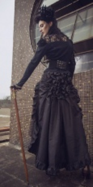  Steampunk Shirt Black RQ-BL SP156bk -  