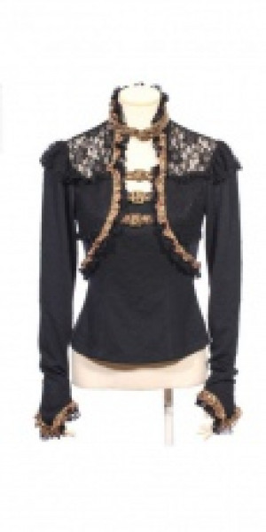  Steampunk Shirt Black RQ-BL SP156bk -  
