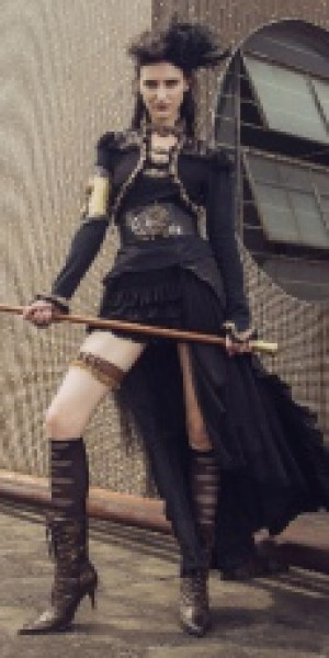  Steampunk Shirt Black RQ-BL SP156bk -  