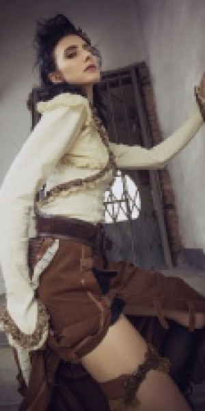  Steampunk Shirt White RQ-BL SP156w -  