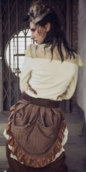  Steampunk Shirt White RQ-BL SP156w -  