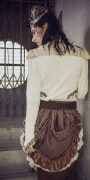  Steampunk Shirt White RQ-BL SP156w -  