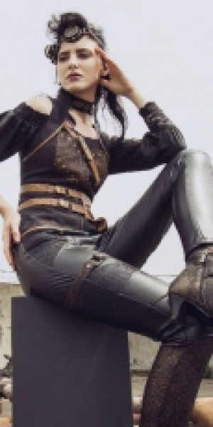  Steampunk Tousers Black RQ-BL SP158bk -  