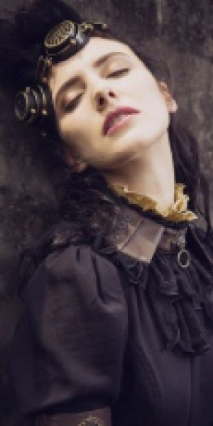    Steampunk Chokers Black/Coffee RQ-BL SP159bc -  