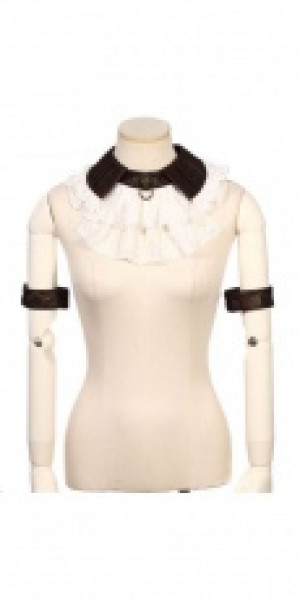    Steampunk Chokers White RQ-BL SP159w -  