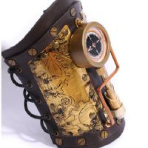    Steampunk Bracelet Black RQ-BL SP160bk -  