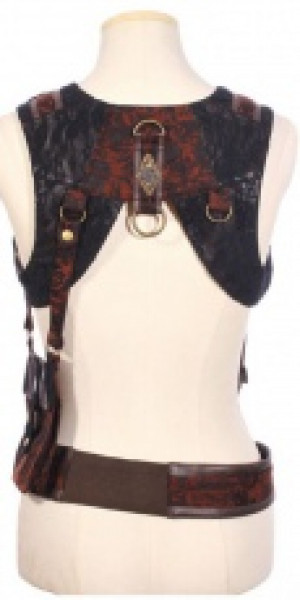  Steampunk Braces Black/Coffee RQ-BL SP161bc -  