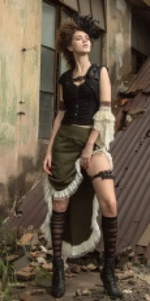 Steampunk Vest Black RQ-BL SP162bk -  