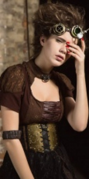  Steampunk Belts Black RQ-BL SP163bk -  