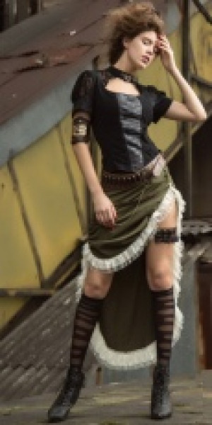  Steampunk Shirts Black -  1