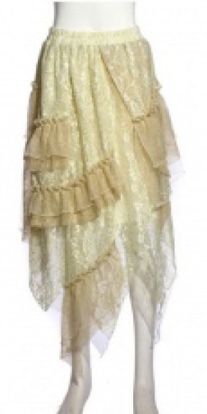 Steampunk Long skirt White -  9