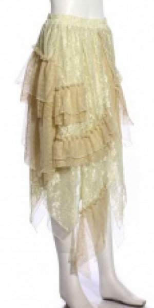  Steampunk Long skirt White -  11
