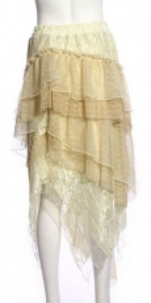 Steampunk Long skirt White -  10