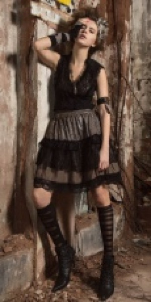  Steampunk Vest Black -  3