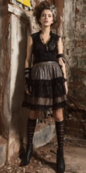  Steampunk Vest Black -  2