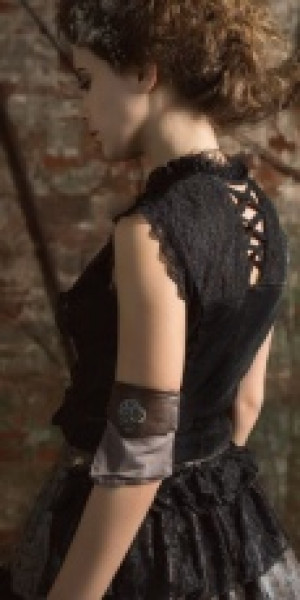  Steampunk Vest Black -  7