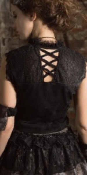  Steampunk Vest Black -  8