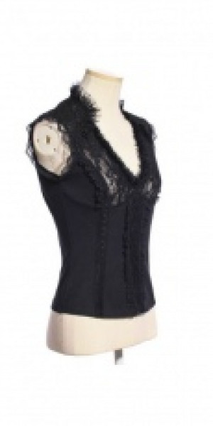  Steampunk Vest Black -  10