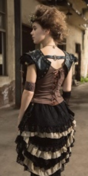 Юбка Steampunk Long skirt Black RQ-BL SP167bk - маленькая картинка