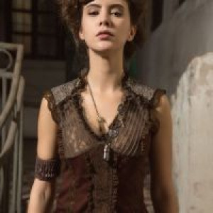  - Steampunk Necklace Black -  1