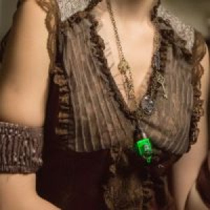  - Steampunk Necklace Black -  3