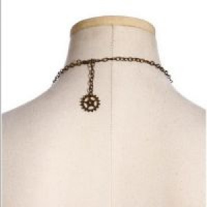  - Steampunk Necklace Black -  7