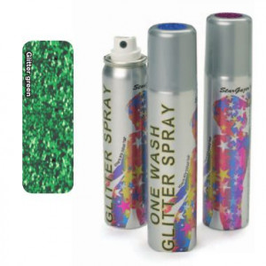  -   STARGAZER ONE WASH GLITTER SPRAY STARGAZER - Glitter Green - 