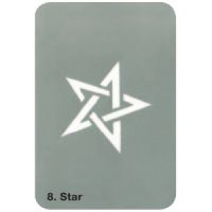    STARGAZER BODY ART STENCILS STARGAZER 8 - 