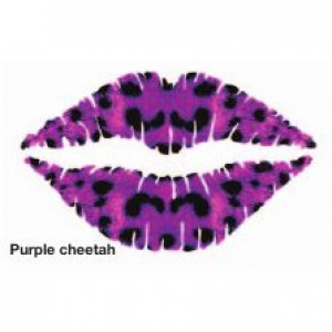       STARGAZER SEXY POUT TEMPORARY LIP TATTOO STARGAZER - Purple sheetah - 