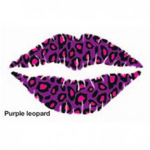       STARGAZER SEXY POUT TEMPORARY LIP TATTOO STARGAZER - Purple leopard - 