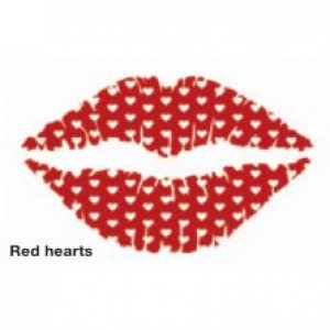       STARGAZER SEXY POUT TEMPORARY LIP TATTOO STARGAZER - Red hearts - 