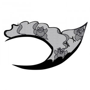     Sexy Eyes Temp Eye Tattoo Rose And Bows - 
