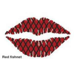       STARGAZER SEXY POUT TEMPORARY LIP TATTOO STARGAZER - Red fishnet Stargazer sgs186/Red fishnet -  