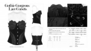  Gothic Gorgeous Lace Corsets GothicStyle WY-888SYF/BK -  