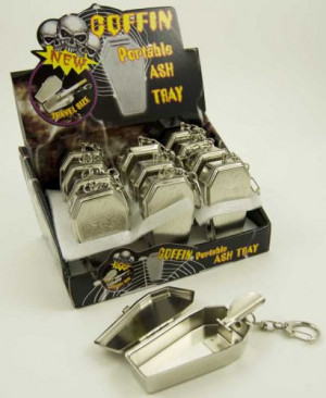   Ashtray Metal Coffin - 